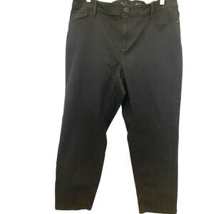 J. Jill Denim Jeans 16P Black Authentic Slim Fit Ankle Jeans Stretch Zip Fly